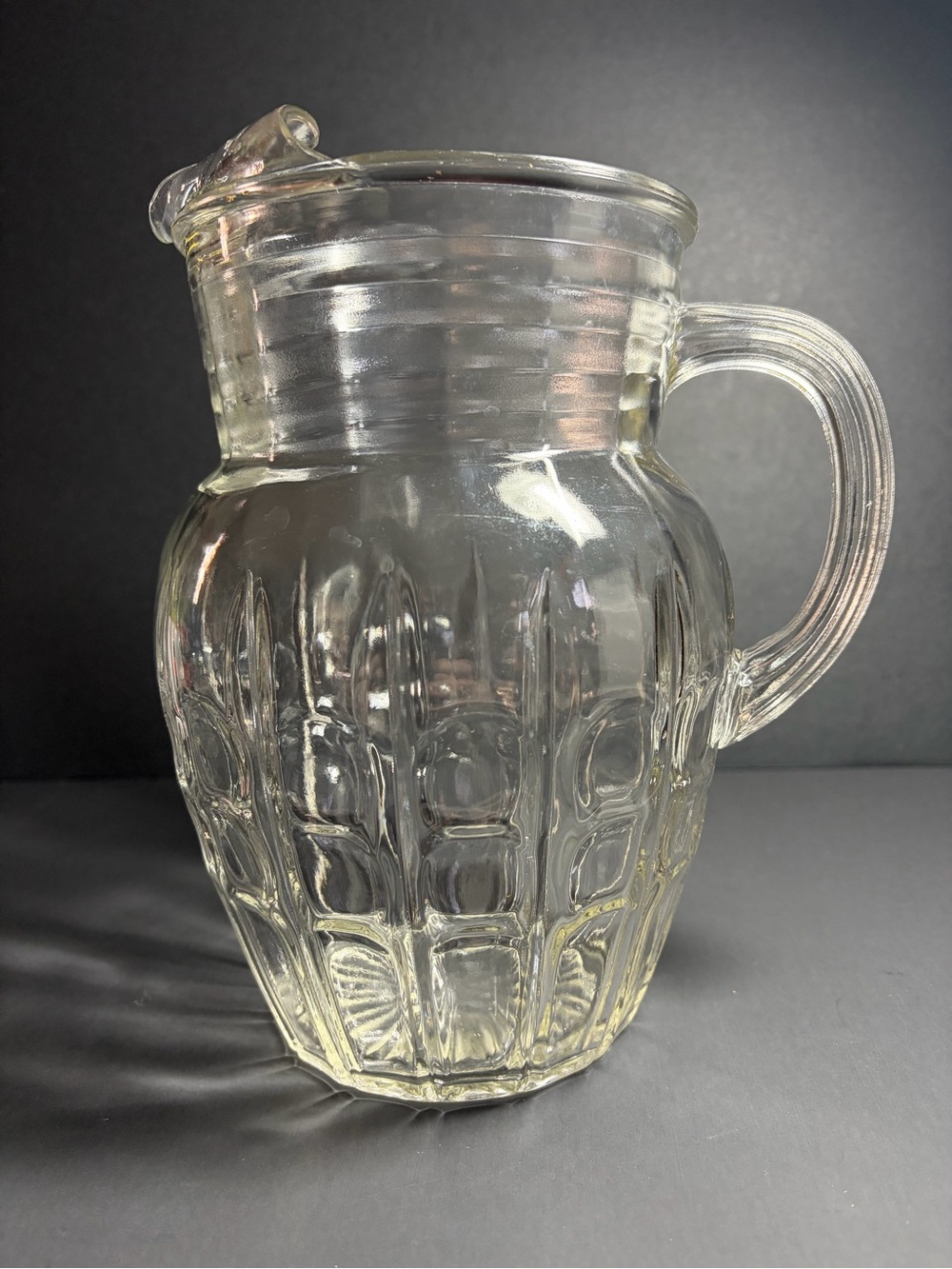 Anchor Hocking Highpoint Water Pitcher Lemonade Vintage 1940s